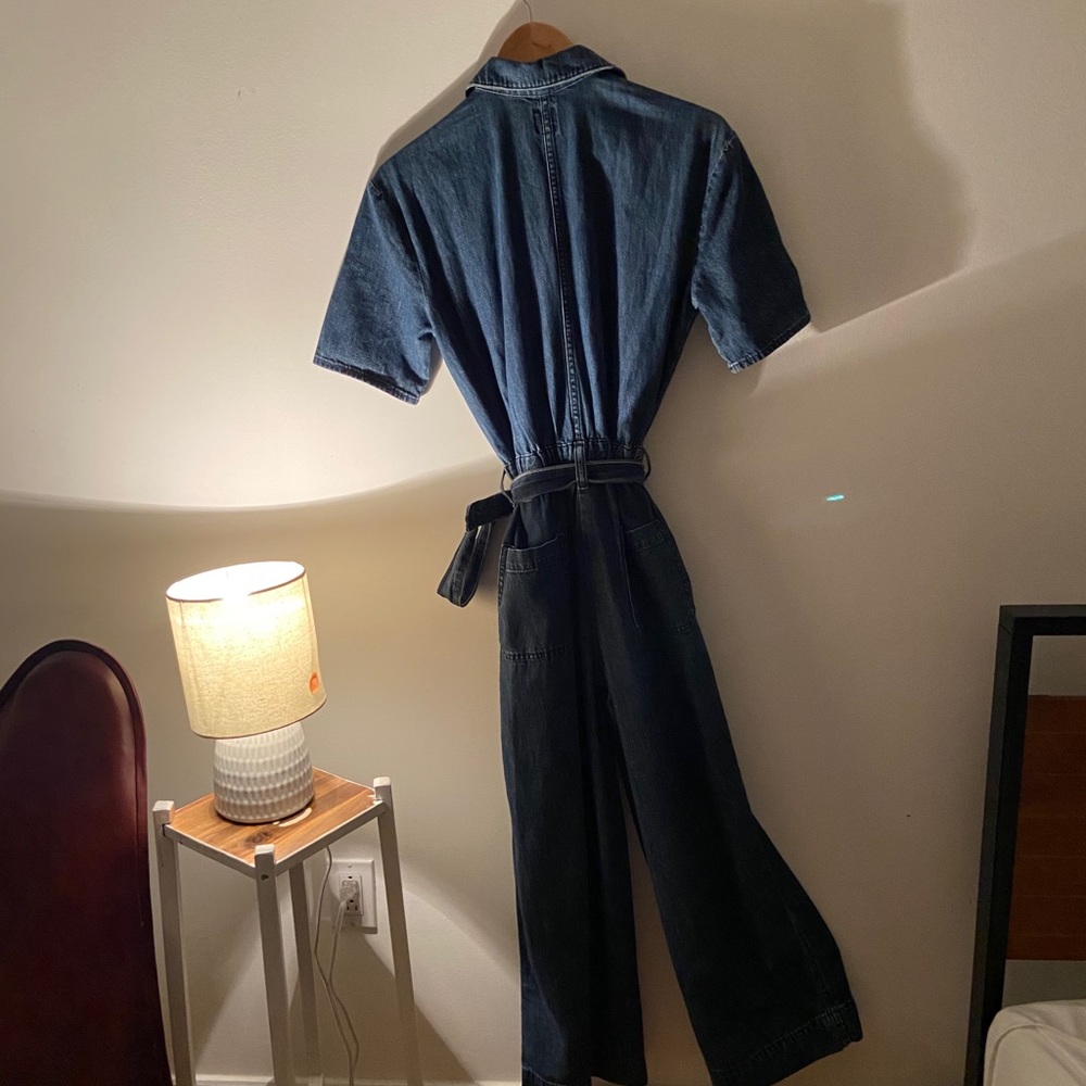 Gap Denim Flair Leg Jumpsuit